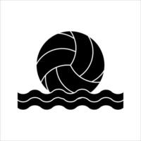 waterpolo Icon, Symbol isolated white background. illustration. color editable. vector