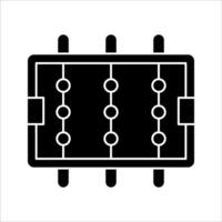 table soccer Icon, Symbol isolated white background. illustration. color editable. vector