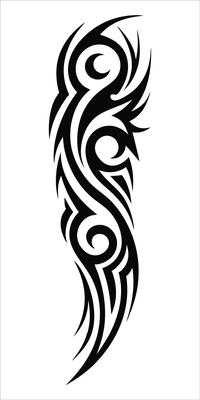 Innovative Tribal Tattoo Design with a Modern Aesthetic