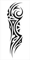 Arm Tattoo Featuring a Complex and Meaningful Tribal Pattern vector