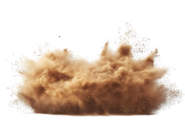 Dust Explodes in Air, Creating a Transparent Background Effect png