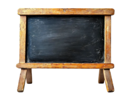 Create Designs on a Rustic Wooden Chalkboard Easel with Transparent Background png