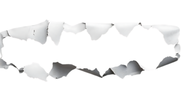 Create Torn Paper with Transparent Background for Design Projects png