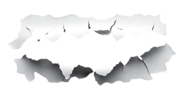 Torn Paper Reveals Transparent Background, Ideal for Design Projects. png