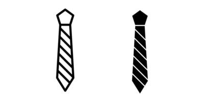 tie icon set. Symbol isolated white background. illustration. color editable. vector