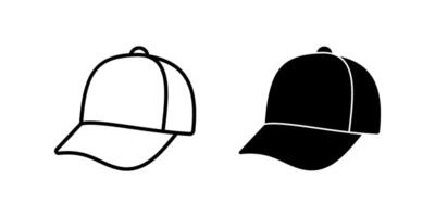 Hat Icon set.Symbol isolated white background. illustration. color editable. vector