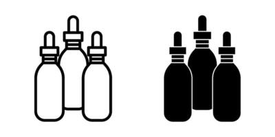 dropper Icon set, Symbol isolated white background. illustration. color editable. vector