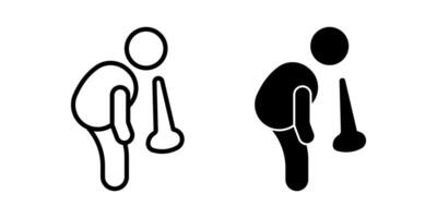 Vomit icon set. Symbol isolated white background. illustration. color editable. vector