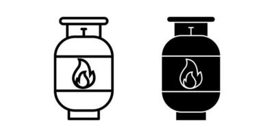 gas Icon set. Symbol isolated white background. illustration. color editable. vector
