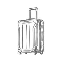 Suitcase Travel design illustration doodle style suitcase sketch illustration vector