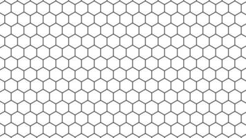a black and white hexagon pattern vector