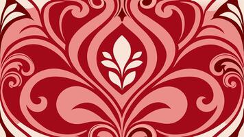 High End Art Nouveau Pattern with Intricate Floral Motif and Elegant Decorative Design vector