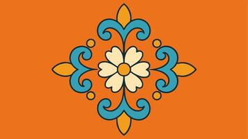High End Art Nouveau Pattern with Intricate Motif Elegant Decorative Design vector