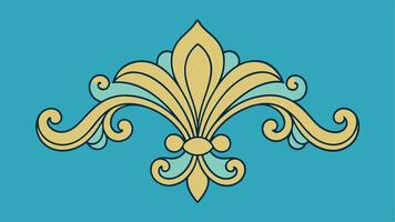 High End Art Nouveau Pattern with Floral Motif and Elegant Decorative vector