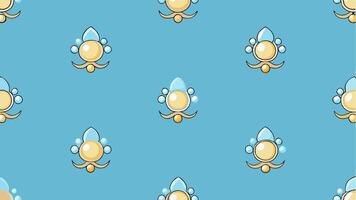 Pearl Adorned Seamless Pattern with Elegant Design for Luxury Background and Fashion vector