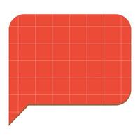bubble chat with grid texture element vector