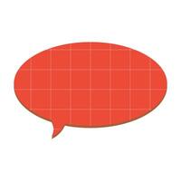 bubble chat with grid texture vector