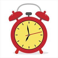 illustration of alarm clock isolated on a white background vector