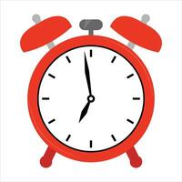 Alarm clock wake-up time isolated on white background flat style.alarm clock illustration vector
