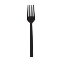 silverware fork design over white vector