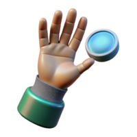 serene artistic Hand Reaching for Virtual Object Cutout authentic png