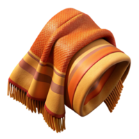 extraordinary vintage Handwoven Blanket with Warm Colors Isolated professional png