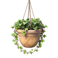 extraordinary abstract Hanging Planter with Ivy Cutout Trailing Vines high resolution png