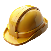 serene artistic Hard Hat Yellow Isolated on Transparent Background png