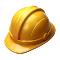 beautiful abstract Hard Hat Yellow Isolated on Transparent Background authentic png