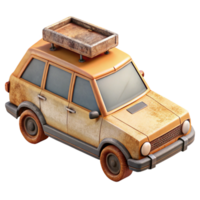 extraordinary rustic Hatchback with Roof Rails Isolated genuine png