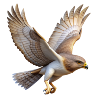 elegant creative Hawk Soaring High Sky authentic png