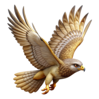 extraordinary traditional Hawk Soaring High Sky authentic png