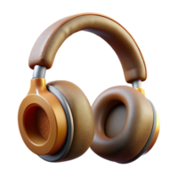 magnificent minimalist Headphones Earcups Close Up View Cutout on Transparent Background png