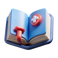 dramatic vintage Health Education Icon with Open Book Transparent Background genuine png