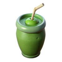 stunning abstract Healthy Smoothie Green Color Isolated Cutout professional png