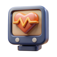 dramatic rustic Heart Rate Monitor Screen Display high quality png