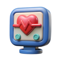 magnificent minimalist Heart Rate Monitor Screen Display authentic png