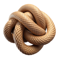 elegant rustic Hemp Rope Knot Tied Close Up detailed png
