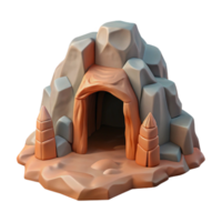 magnificent rustic Hidden Cave Entrance Narrow Passage Transparent Background high resolution png