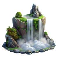 extraordinary rustic Hidden Waterfall Mist Rising Cutout high resolution png