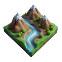 extraordinary rustic High Angle View of Mountain Climber Cutout authentic png