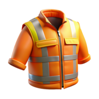impressive rustic High Visibility Jacket Orange with Reflective Stripes Cutout png