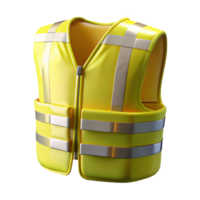 magnificent abstract High Visibility Vest Yellow with Reflective Stripes Isolated premium png