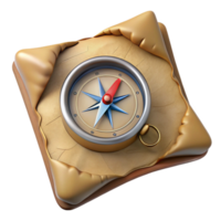 serene abstract Historical Map with Compass Isolated professional png