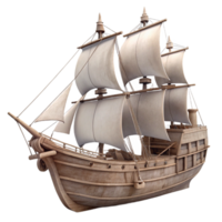 wonderful rustic Historical Ship Silhouette Transparent authentic png