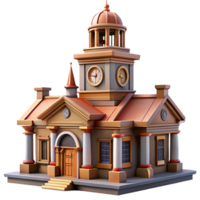 elegant contemporary Historic Building Clock Tower Timelapse high quality png