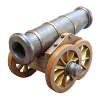 impressive abstract Historic Cannon Side View Isolated on Transparent Background high resolution png