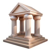 stunning rustic Historic Courthouse Columns and Steps Isolated authentic png
