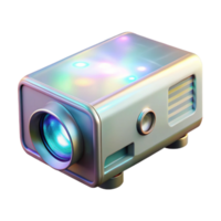 elegant creative Hologram Projector Side View Isolated on Transparent Background detailed png