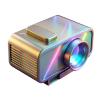 wonderful minimalist Hologram Projector Side View Isolated on Transparent Background detailed png